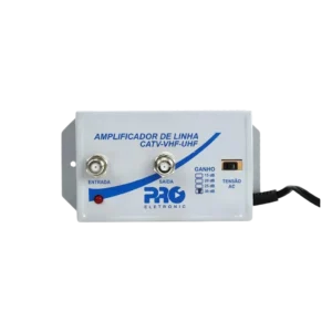 Amplificador de Linha VHF/UHF/CATV 30dB Bivolt Proeletronic - PQAL-3000G3