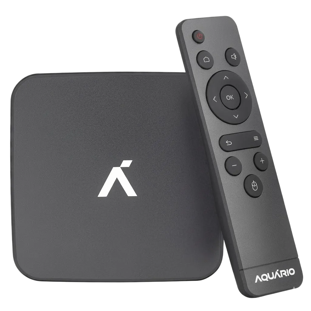 Smart TV Box 4K UHD Wi-Fi Android Aquário STV-3000 Plus