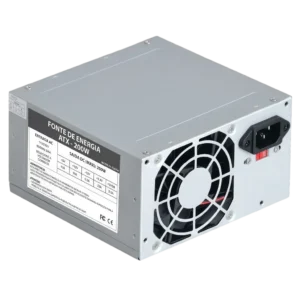 VK Fonte de Alimentação ATX 200W Nominal para Computador Desktop OEM Bivolt Chaveada com Fan 80mm