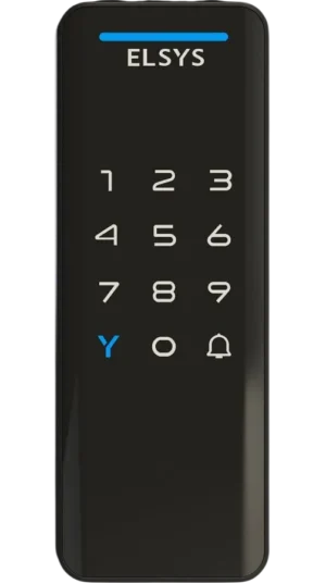 Fechadura Digital de Sobrepor Elsys ESF-DS1100V Teclado Touchscreen Guia de Voz RFID 13,56 MHz com Senha Anti-Espião