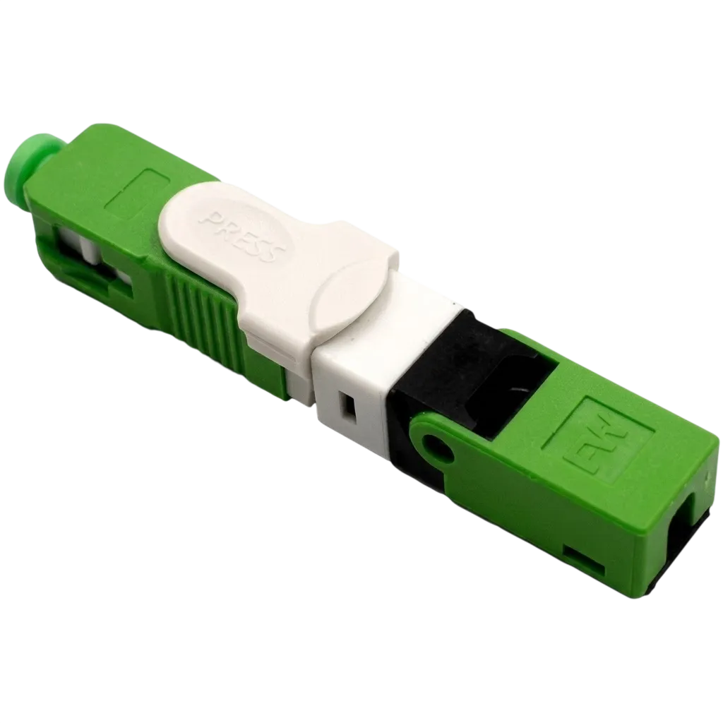 Conector Óptico Rápido OpticTimes SC/APC Reutilizável - Sistema Click