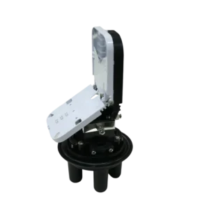Caixa de Emenda Óptica Conjunta Mini 2Flex 12 FO Azul com 2 Bandejas e Vedação Termocontrátil - 2F-FCX12F-PQ-VT-AZ