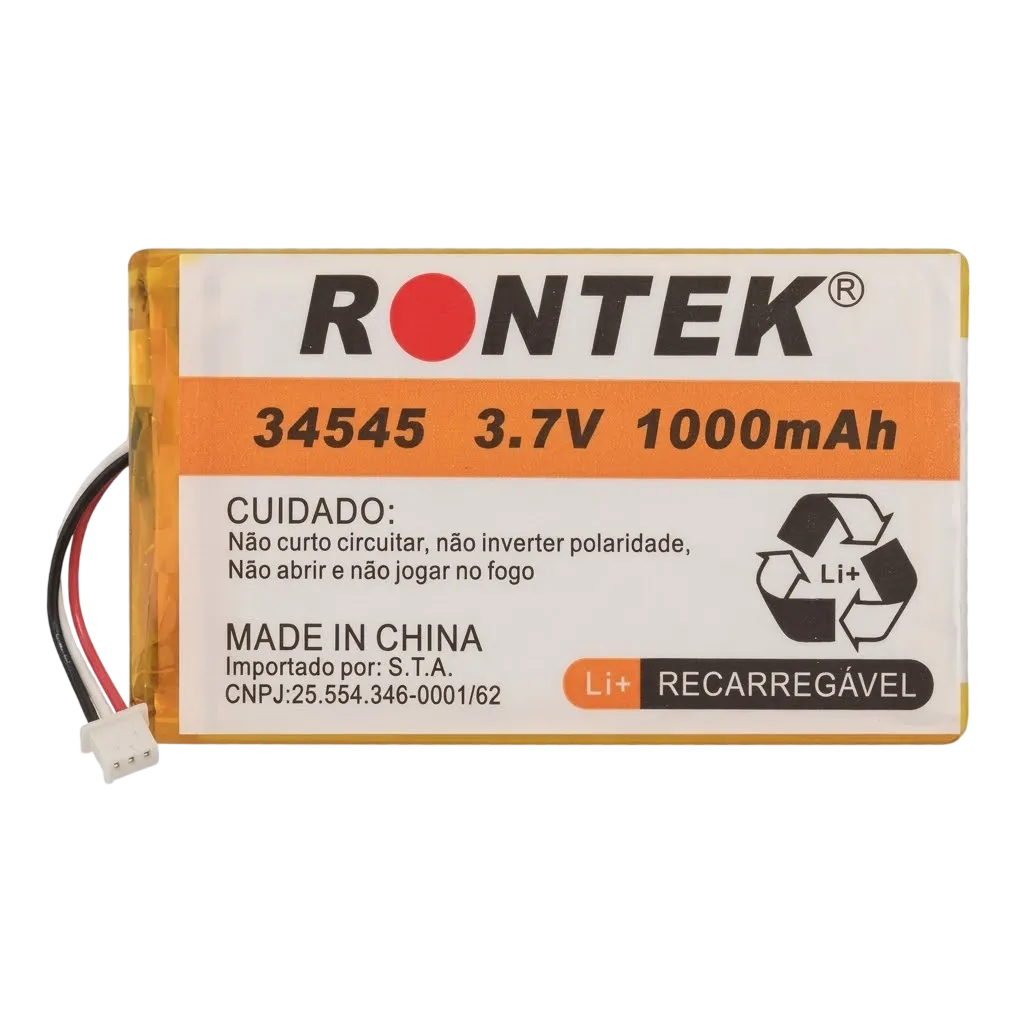 Bateria Recarregavel de Litio para Celular de Mesa Gonsat 3.7V 1000mAh com BMS Integrado