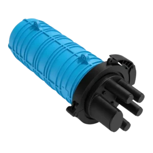 Caixa de Emenda Óptica Hermética Dome 2Flex 24FO SVT-1 Bandeja Azul 2F-FCX24F-GD-VT-AZ IP68