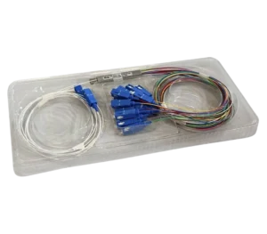 Splitter Óptico PLC Balanceado 1x8 Conectorizado SC/UPC 2Flex 2F-FSPLIT-X8 - UND