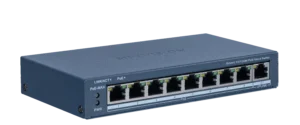 Switch Smart Managed PoE 8 Portas Fast + 1 Porta Uplink Gigabit Metálico Hikvision - DS-3E1309P-EI/M
