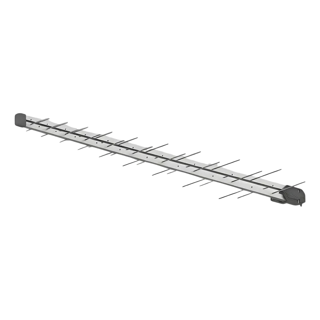 Antena Digital Externa UHF Claro 22 Elementos com Mastro HDTV 4K 75 Ohms