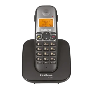 Telefone Sem Fio Digital Intelbras TS 5120 Preto com Viva-Voz e Entrada para Fone de Ouvido