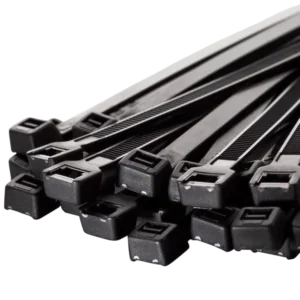 Abraçadeira de Nylon Preta 4,8x380mm com Proteção UV Pacote com 50 Unidades Profissional