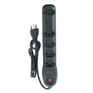 Filtro de Linha Protetor Eletrônico Megatron 5 Tomadas 3P Bivolt 10A Preto