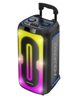 Caixa de Som Amplificada Portátil Bluetooth Aquário com Controle Remoto, FM, USB e Auxiliar - SP-750