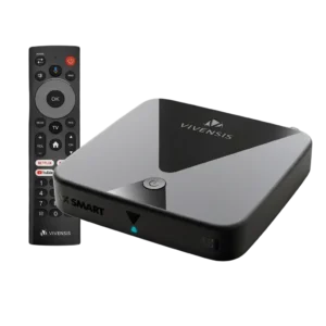 Receptor de TV Vivensis VX Smart Sat HD Android TV 4K Conversor Banda Ku Híbrido 2GB RAM 8GB eMMC