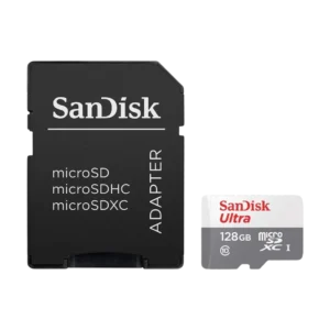 Cartão de Memória SanDisk Ultra MicroSDXC 128GB Classe 10 UHS-I 100MB/s com Adaptador SD
