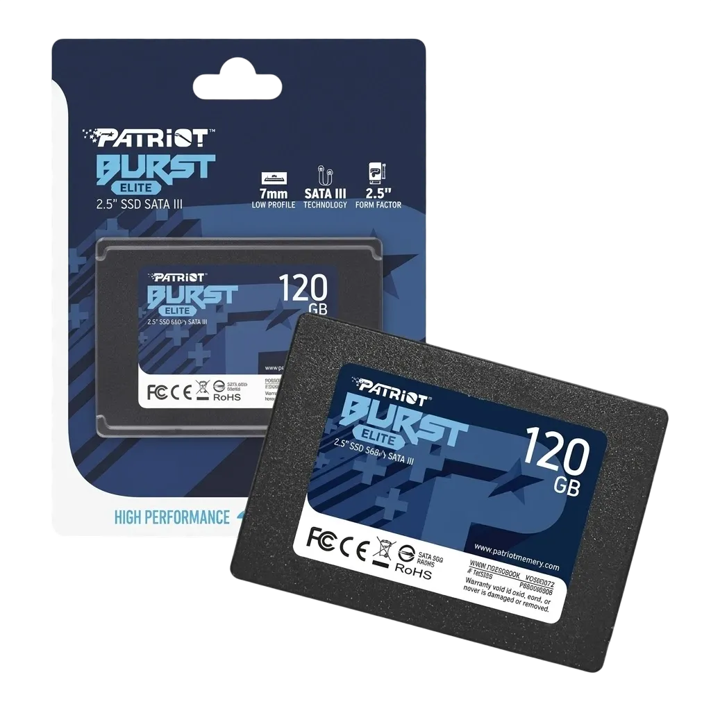 SSD Patriot Burst Elite 120GB 2.5" SATA III 6Gb/s Interno - PBE120GS25SSDR