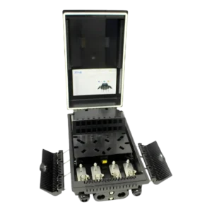 2Flex Caixa de Terminação Óptica CTO 16 Portas Conectada com Splitter PLC 1x16 SC/APC 2F-FCTO-16C