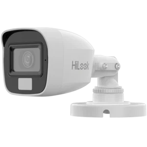 Câmera Bullet HiLook THC-B127-LPS Turbo HD 2MP 1080p Lente 2.8mm Áudio Integrado AoC e Luz Híbrida Smart 20m