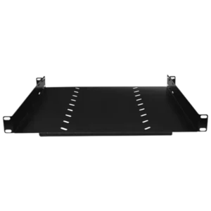 Bandeja Fixa Ventilada para Rack 19" Expertise Metal 1U x 500mm Fixação 4 Pontos Preto Microtexturizado