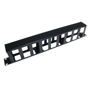Volt Expertise Guia de Cabos Metálico Horizontal para Rack de Telecomunicações 19 Polegadas 1U x 50mm Preto