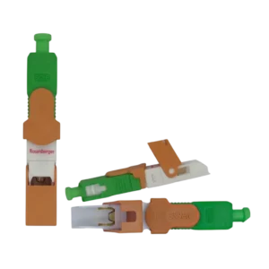 Conector Óptico Rápido Rosenberger SC/APC Fast Click - Kit 100 Unidades