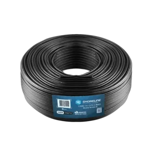Cabo para CFTV Shoreline 4 Pares 8 Vias CCA 24 AWG Isolamento UV Rolo 100 Metros Preto