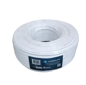 Cabo para CFTV Shoreline 4 Pares 8 Vias CCA 24 AWG Rolo 100 Metros Branco