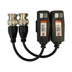 Vídeo Balun Passivo 4K Press Fit FC - AHD/CVI/TVI/CVBS - FCBAL04N