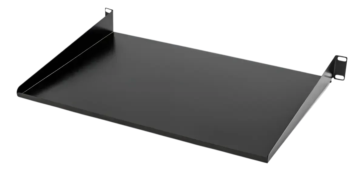 Bandeja de Fixação Frontal Ventilada 19 Polegadas Expertise Metal 1U x 290mm Preto