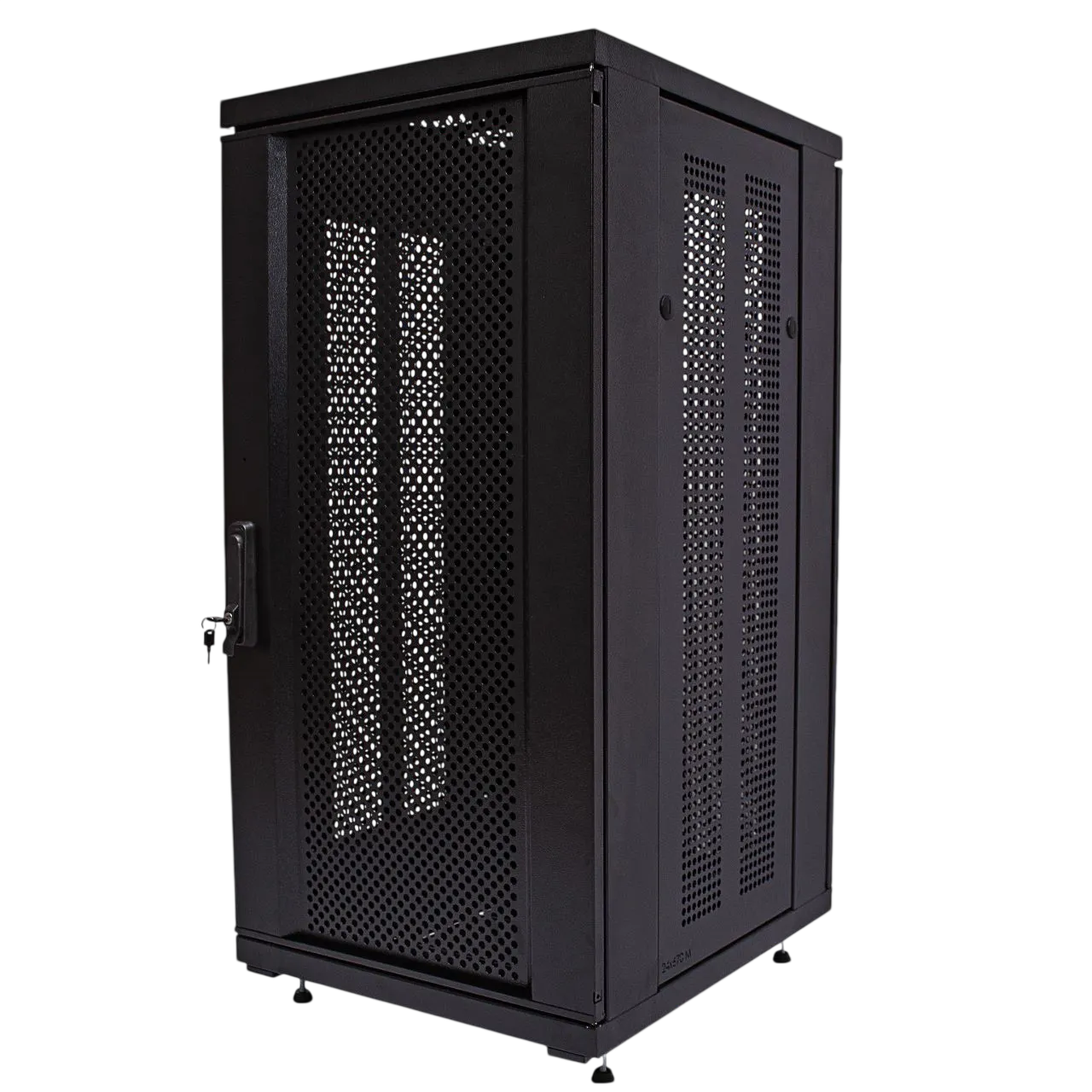 Rack de Piso Soldado 19 Polegadas Expertise Metal 24U x 600mm x 570mm Preto Monobloco