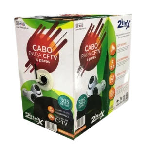 Cabo LAN para CFTV 2Flex 4 Pares CCA 2F-N4P-305-BL Azul Caixa 305 Metros