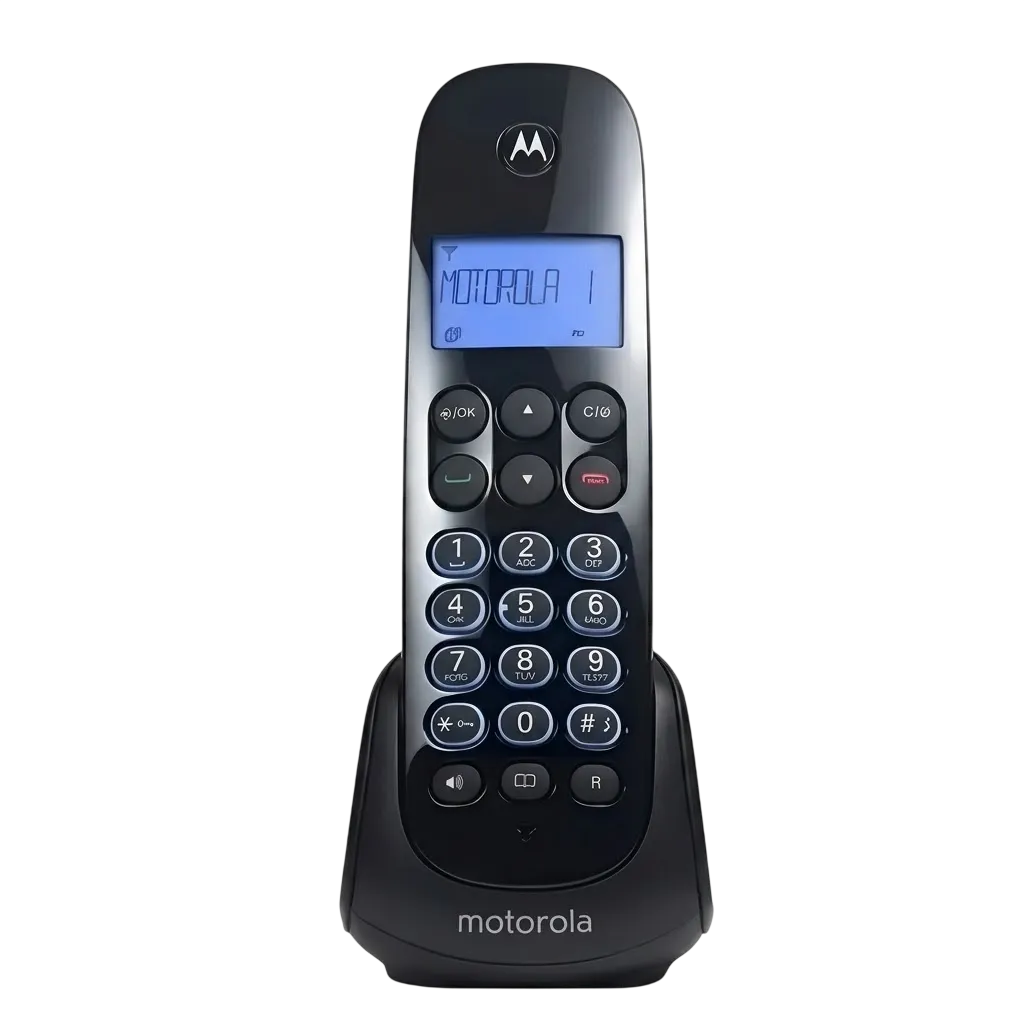 Telefone Sem Fio Motorola MOTO 750 MRD2 com Identificador de Chamadas e Viva-Voz 2 Monofones Preto