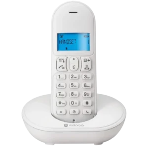 Motorola Telefone Sem Fio MT150W com Identificador de Chamadas DTMF/FSK Tecnologia DECT 6.0 Branco
