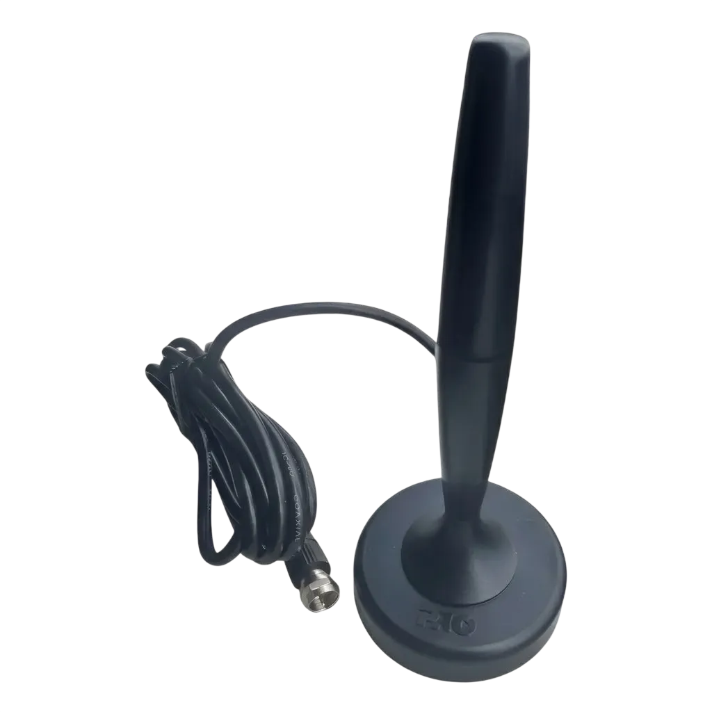 Antena Digital Omnidirecional Proeletronic PROHD-2300 Interna Externa UHF HDTV FM Base Magnética