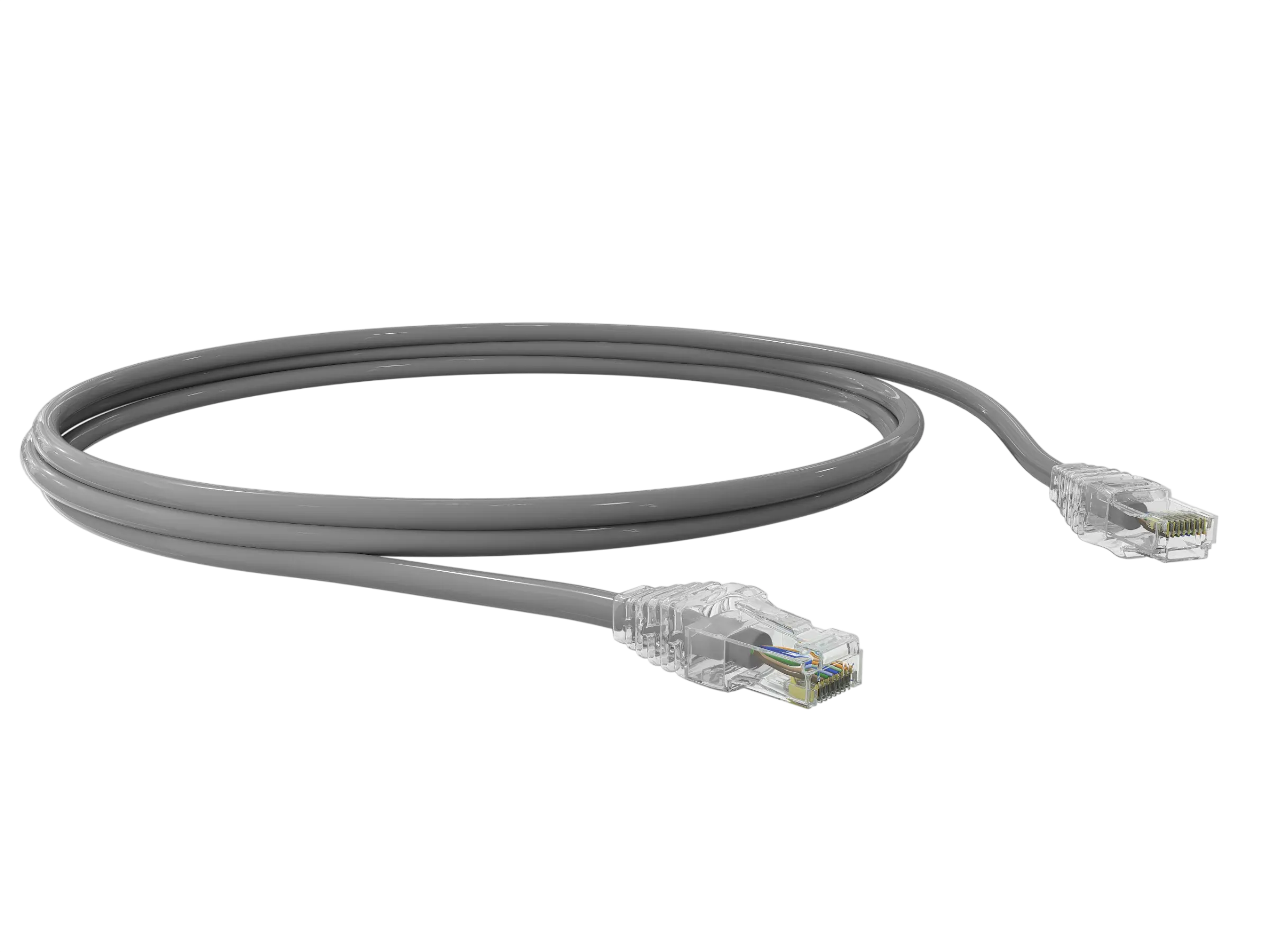 Lan Expert Patch Cord U/UTP Cat5e 2,5m Cinza com Conectores RJ45 e Capa Protetora Injetada Snagless - 53.253.3