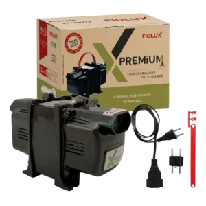 Auto Transformador Fiolux Premium Bivolt 2P 750VA com Proteção Térmica e Alça