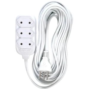 Extensao Eletrica Fiolux Connect 3 Tomadas 2P 10A 2 Metros Branca
