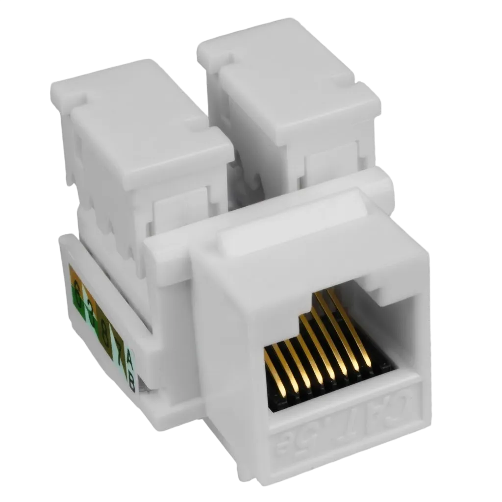 Conector Fêmea Modular Keystone Jack Cat5e UTP RJ45