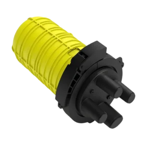 Caixa de Emenda Óptica 2Flex 12 FO SVT 2 Bandejas Amarela 2F-FCX12F-PQ-VT-AM