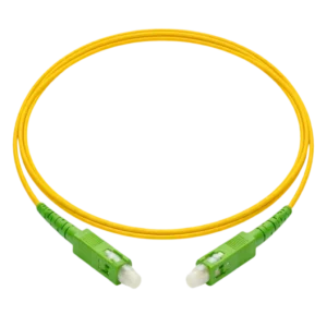 Cordão Óptico Simplex Monomodo Shoreline SC/APC para SC/APC 3mm SM 9/125 Amarelo 3 Metros