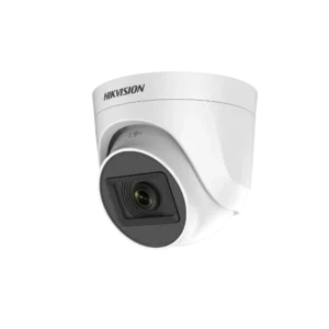 Hikvision DS-2CE76D0T-ITPFS Câmera Analógica Turret 2MP Full HD 1080p Lente 2.8mm IR 20m com Microfone Integrado e Áudio por Coaxial