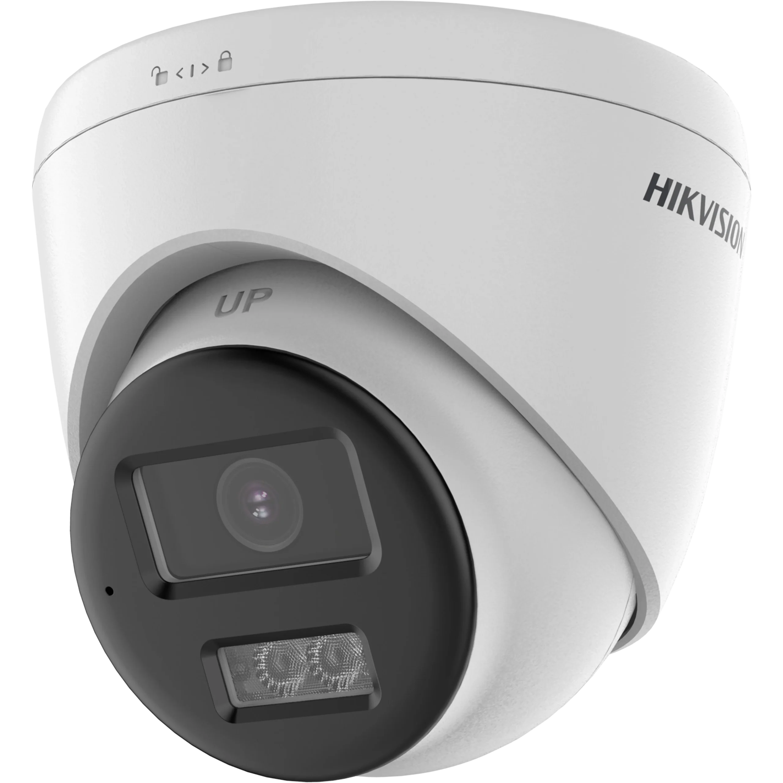Câmera Dome Turret Analógica Hikvision DS-2CE78D0T-LXTS HD 1080p 2MP Lente 2.8mm Smart Hybrid Light Quadribrida 12V