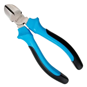 Alicate de Corte Diagonal 6 Polegadas 152mm Rayco Aço Forjado com Cabo Anatômico Azul