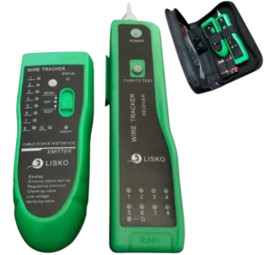 Localizador de Cabos e Rastreador de Fios Lisko LK-9 Zumbador RJ45 RJ11 com Testador de Continuidade