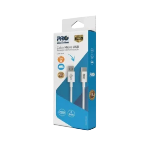 Cabo de Conectividade e Carga USB para Micro USB Proeletronic 1 Metro CAUS-100M