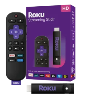 Smart TV Stick Roku Streaming Full HD 3840BR Dispositivo de Streaming com Controle Remoto por Comando de Voz