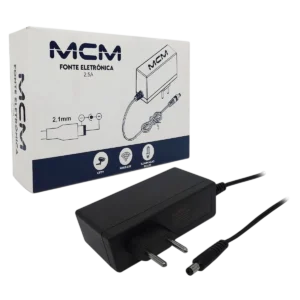 Fonte Chaveada Nobreak MCM CFTV com Garras para Bateria 12,8V 2,5A PR1540 Filtro EMI Bivolt Automático