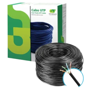 GTS Network 54.305.0 Cabo de Rede Lan U/UTP Cat6 100% Cobre Sólido 23 AWG Cinza Caixa 305 Metros