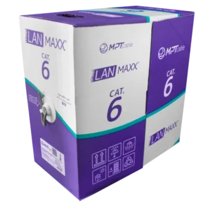 Cabo de Rede LAN Cat6e WEC U/UTP 4 Pares 100% Cobre Puro 23 AWG CMX Cinza Caixa 305 Metros