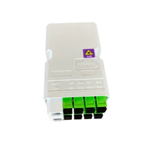 Caixa de Distribuição Óptica Externa Mini CDOE Think Technology Predial 1x8 SC/APC Branca