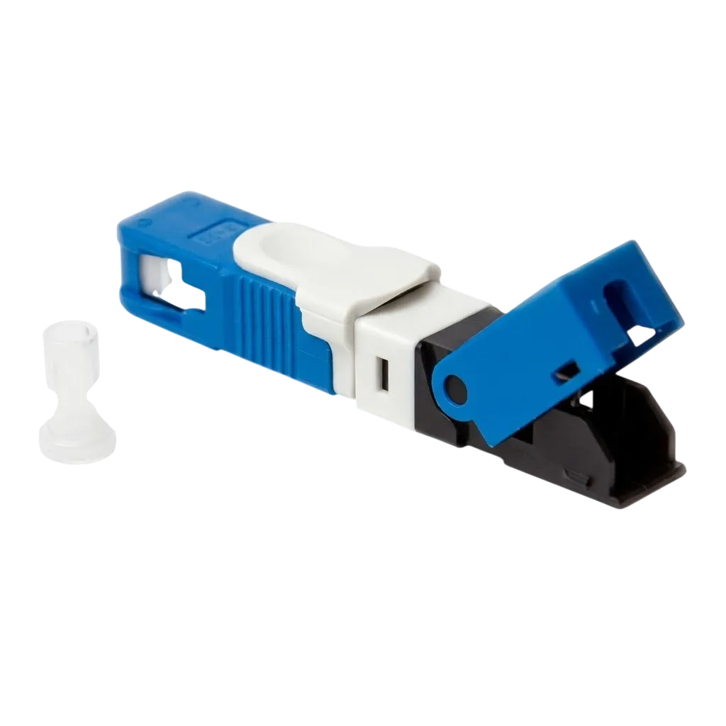 Conector Óptico de Campo SC/UPC Fast Reutilizável One Click 2Flex