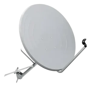Antena Parabólica Banda Ku 75cm Bedinsat com Logo em Aço Galvanizado de Alto Ganho e Estabilidade Mecânica